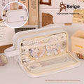 Simple Pencil Case Large Capacity – Dirt-Resistant Transparent Stationery Box for Primary School Students, Ideal Pencil Case