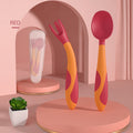 Spoon For Baby Utensils Set Auxiliary Food Silicone Gel Spoon Baby Learn To Eat Training Bendable Soft Spoon Children Tableware