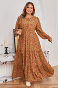 Charleigh Sleeve Tiered Maxi PLUS Dress