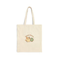 tired feral creature tote | cute menace doodle, pastel sleepy kitty illustration