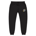 Embroidered Floral Heart Sweatpants — Cozy Pink Fleece Joggers