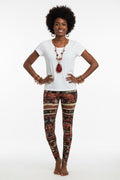 Cosmic African Patterns All-Over Leggings #10