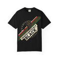 Bold Statement Tee — Garment-Dyed Black Relaxed Fit Cotton Shirt