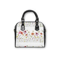 Floral Meadow Shoulder Handbag – Watercolor Wildflower Print