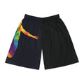 Basketball Shorts — Geometric Rainbow Shooter Athletic Shorts