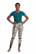 Egyptian print Leggings — Vintage Egyptian Art All-Over Print