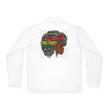 Black History Month Afro Word Art Quarter-Zip Pullover