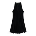 Winter Dress Women Clothing Sleeveless Waist Tight Niche Dress