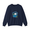 Level Up Your Tech Sweatshirt | Gamer Pixel Monospace Crew