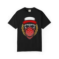 Bandana Skull T-Shirt — Streetwear Skull with Red Bandana & Gold Chain