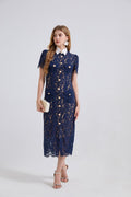 Women Lace Pocket Summer Sexy Dress