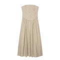 Fall Women Clothing Simple Slim Tube Top Dress