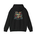 Skull & Snake Hoodie — Vintage Tattoo-Style Rock Pullover