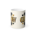 Glow Heart Color-Changing Mug — 11oz Magic Heat Reveal