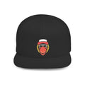 Snapback Hat — Festive Monkey Face Embroidered Flat Bill Cap