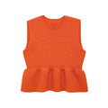 Spring Women Clothing Design Cropped Short Top Hem Knitted Top