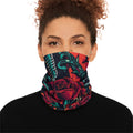 Rose Tattoo Winter Neck Gaiter with Drawstring