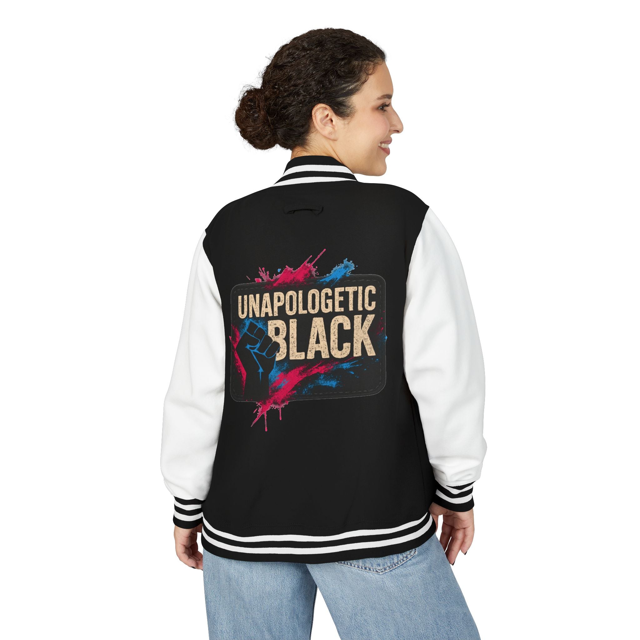 Letterman Jacket — "Unapologetic Black" Varsity Jacket