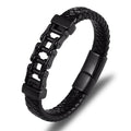 Men's Leather Braided Bracelet