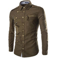 Men's Slim Fit Cotton Dress Shirt