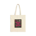 Break the Mold Canvas Tote Bag — Feminist Floral Statement Market Bag