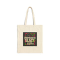 Tote Bag — "Unapologetic Black" Canvas Market Tote
