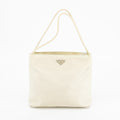Prada White Nylon Tessuto Tote Bag #1883