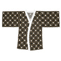 Boho Cross Pattern Kimono Robe — Long Sleeve AOP Lounge Jacket