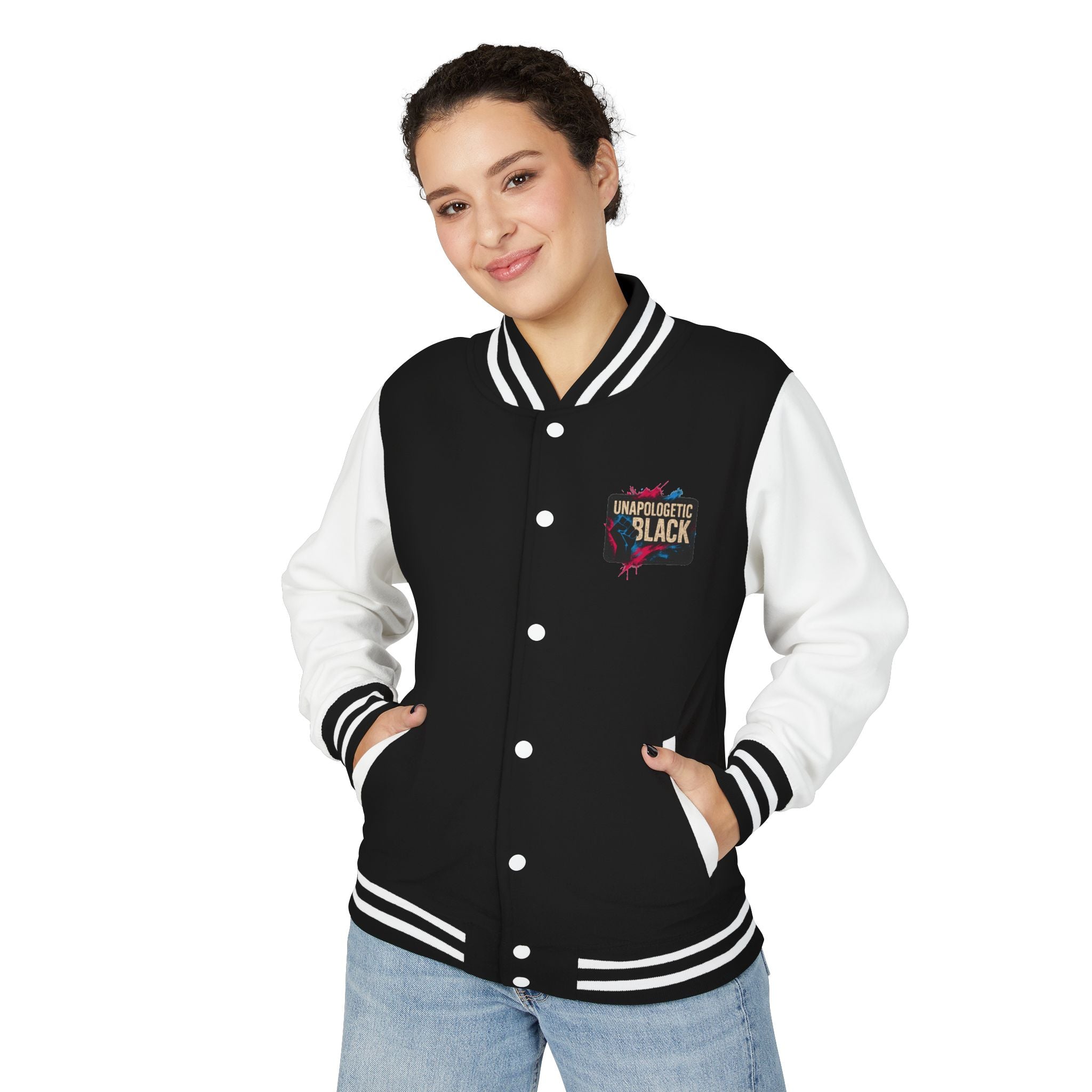 Letterman Jacket — "Unapologetic Black" Varsity Jacket