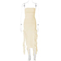 Personalized Chest Wrap Irregular Dress