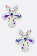 Crystal Flower Iconic Earrings