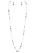 Mix Beads Station Long Dainty Necklace Set