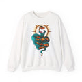 Snake & Third Eye Crewneck Sweatshirt — Mystical Serpent Graphic