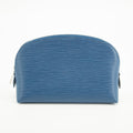 Louis Vuitton Blue Epi Leather Cosmetic Pouch  #2571