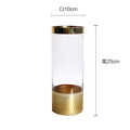 Glass vase modern transparent hydroponic flower vase home decoration ornaments