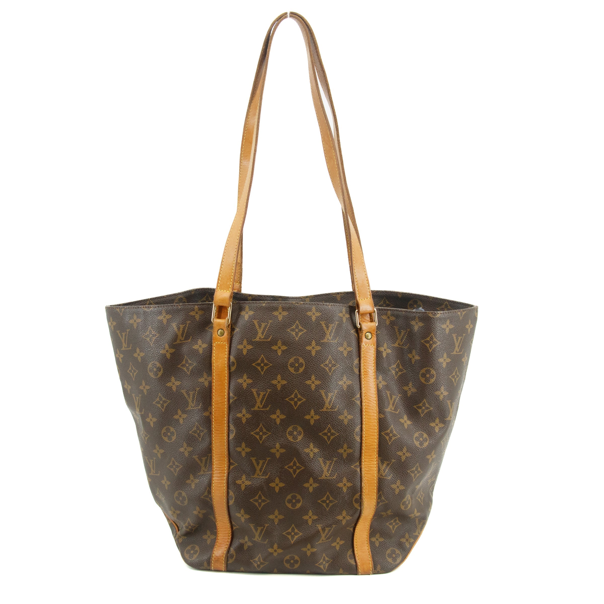 Louis Vuitton Brown Monogram Canvas Sac Shopping Tote 48 #2830
