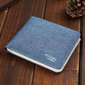 Men's Short Denim Fabric Wallet
