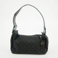 Gucci Black GG Canvas x Leather Shoulder Bag #2942