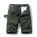 Men's Cotton Shorts Retro Multi-pocket Straight Casual Shorts