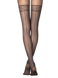 Conte Impress 20 Den - Fantasy Women's Tights with imitation stockings in fine mesh with a seam (17S-80SP)