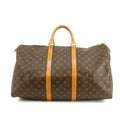 Louis Vuitton Monogram Keepall 55 Boston Bag Brown #3375