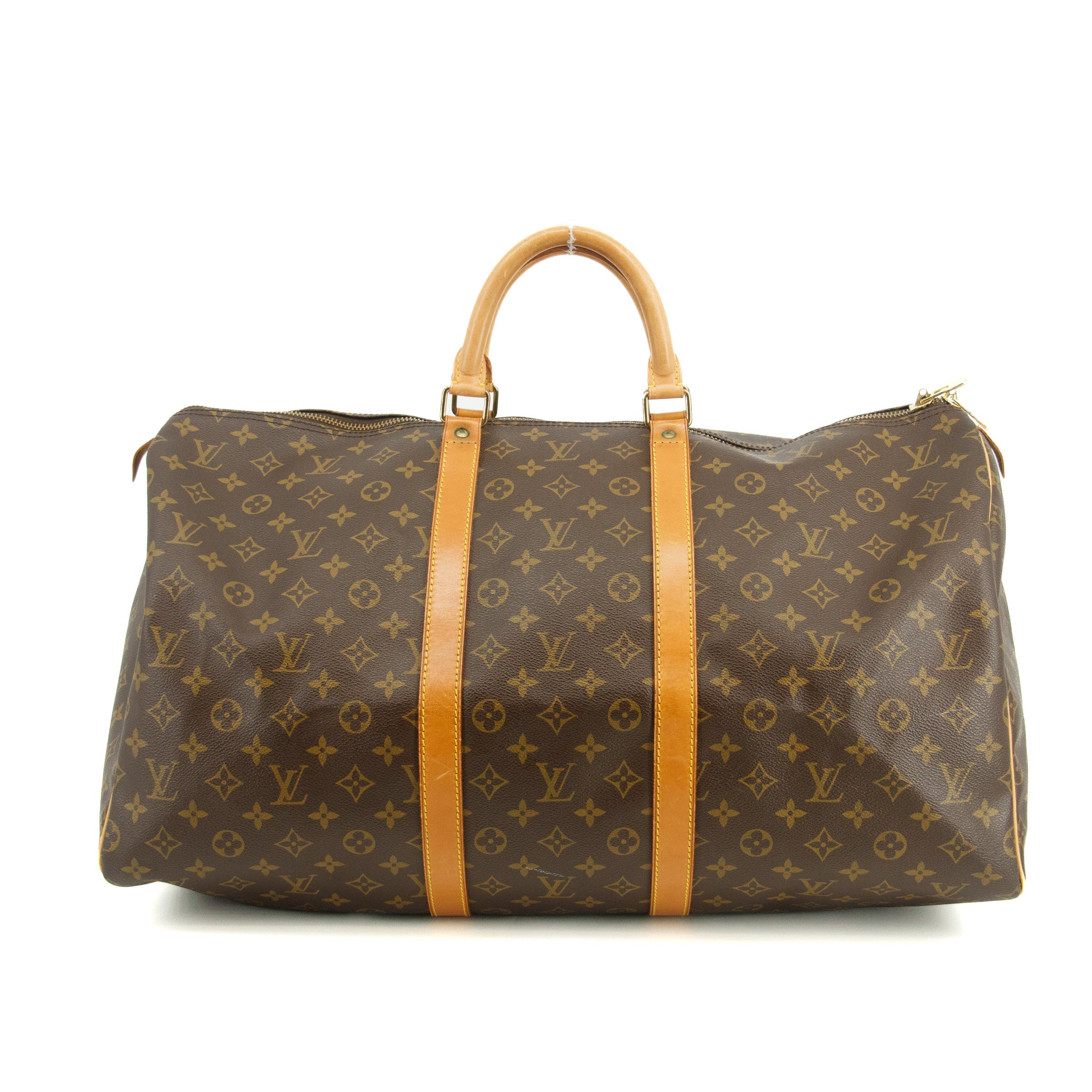 Louis Vuitton Monogram Keepall 55 Boston Bag Brown #3375