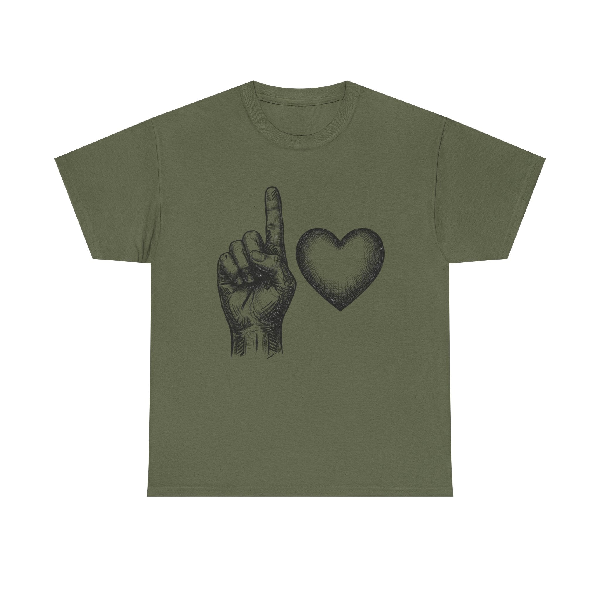 "1 love" Graphic T-Shirt