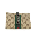 Gucci GG Canvas Sherry Line Jackie Compact Wallet #3539