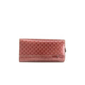 Gucci Microguccisima Patent Leather Pink Long Wallet #3562