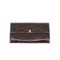 Louis Vuitton Vernis Patent Leather Purple Sarah Wallet #3713