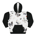 Butterfly Print Hoodie – Watercolor Mono Butterfly Pullover
