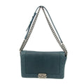 Chanel Boy Navy Lambskin Matelasse Reverso Shoulder Bag #3766