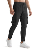 Fashion Sport Casual Trendy Drawstring Multi-pocket Pants For Men