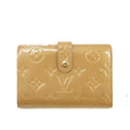 Louis Vuitton Beige Vernis Kisslock Wallet #3867